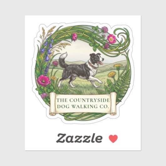 Border Collie Hondenuitlater Aangepaste Vinyl Stic Sticker (Vel)