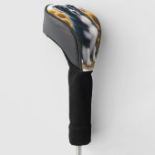 Border Collie-hondliefhebber golfhoes Golfheadcover (Schuin)