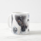 Border Collie-hondmoeder Koffiemok (Voorkant links)