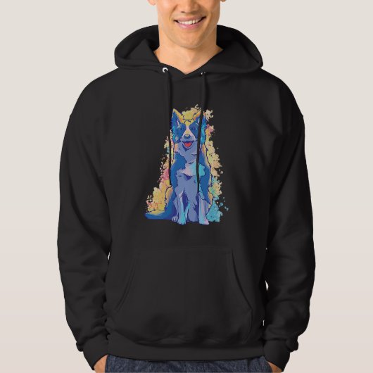Border Collie Hoodie (Voorkant)