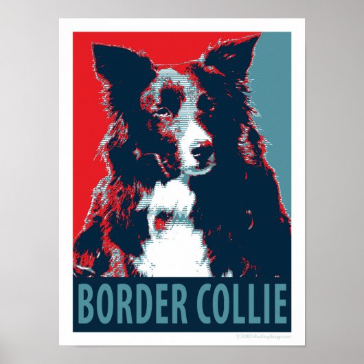 Border Collie Hope Parody Poster 12x16 (Voorkant)