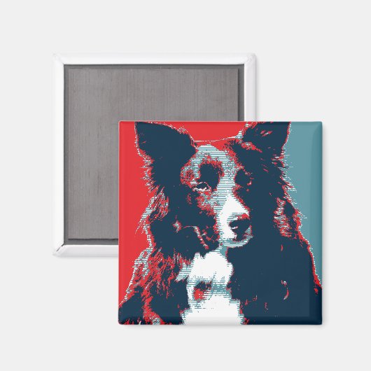 Border Collie Hope Parody Poster Magneet (Voorkant / Achterkant)