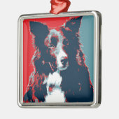 Border Collie Hope Parody Poster Metalen Ornament (Links)