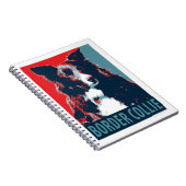 Border Collie Hope Parody Poster Notitieboek (Rechterzijde)