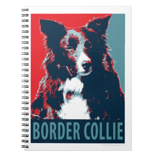Border Collie Hope Parody Poster Notitieboek (Voorkant)