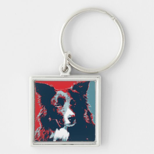 Border Collie Hope Parody Poster Sleutelhanger (Voorkant)