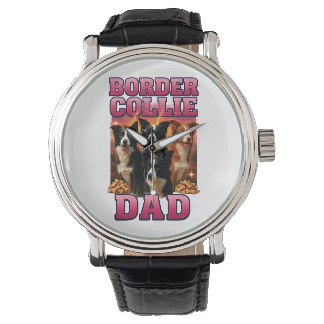 Border Collie    Horloge (Voorkant)