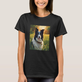 border collie huisdier hond t-shirt