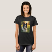 border collie huisdier hond t-shirt (Voorkant volledig)