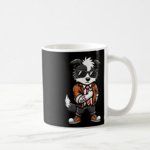 Border Collie I Love Dad Funny Dog Tattoo Koffiemok