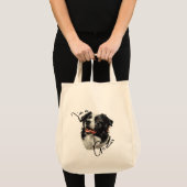 Border Collie - Ik ben een Genius Canvas tas (Voorkant (product))
