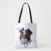 Border Collie - Ik ben een Genius Canvas tas (Voorkant)