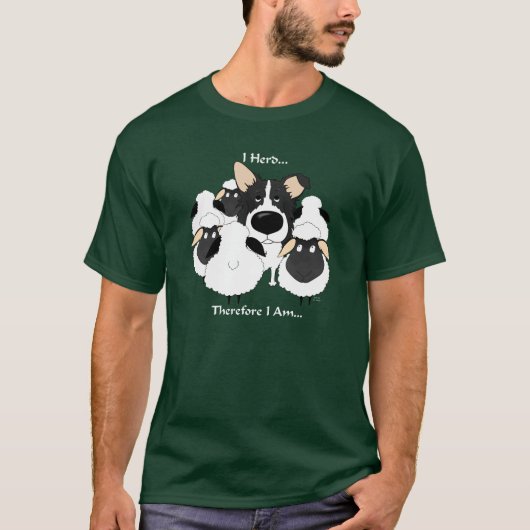 Border Collie - ik heb gehoord.. dus ik ben Shirt (Voorkant)