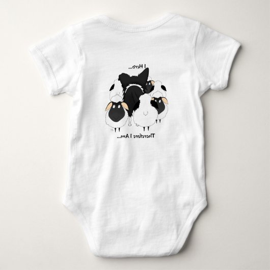 Border Collie - ik heb het gehoord.. dus ik ben Romper (Achterkant)