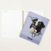 Border Collie - "I'm a Genius" - Aanpasbaar ontwer Planner (Display)