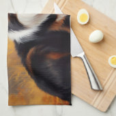 Border Collie in de herfst laat Herfst inspireren Theedoek (Quarter Fold)