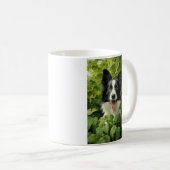 Border Collie in groen Koffiemok (Voorkant rechts)