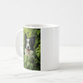 Border Collie in groen Koffiemok (Voorkant links)