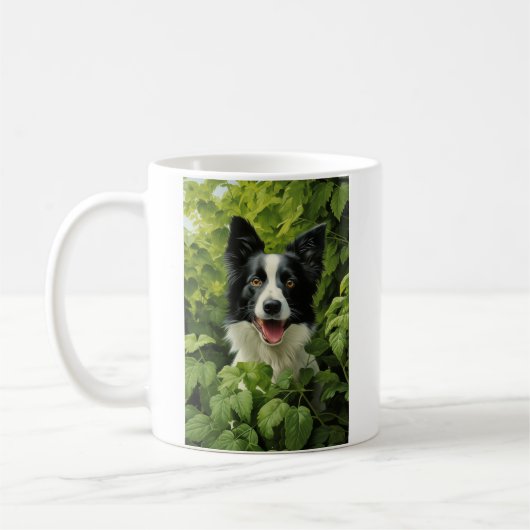 Border Collie in groen Koffiemok (Links)