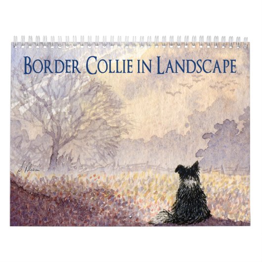 Border Collie in Landschapskalender Kalender (Hoes)