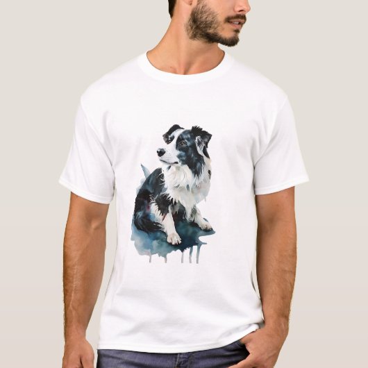Border Collie - Intelligent, energiek, T-shirt (Voorkant)