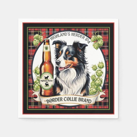 Border Collie IPA Servet (Voorkant)