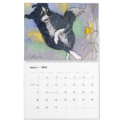 Border Collie Joy kalender, een pagina/afbeelding Kalender (Mar 2026)