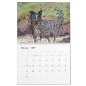 Border Collie Joy kalender, een pagina/afbeelding Kalender (Feb 2027)