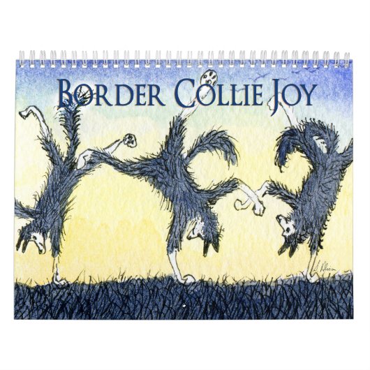 Border Collie Joy kalender, een pagina/afbeelding  Kalender (Hoes)