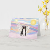Border Collie Kaart (Gele Bloem)
