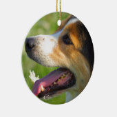 Border Collie Keramisch Ornament (Rechts)