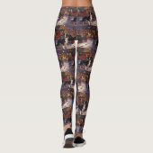 Border Collie Kerst Feestelijke Periode Leggings (Achterkant)
