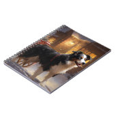 Border Collie Kerst Feestelijke Periode Notitieboek (Linkerzijde)