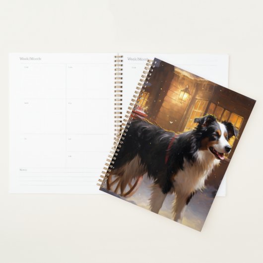 Border Collie Kerst Feestelijke Periode Planner (Display)