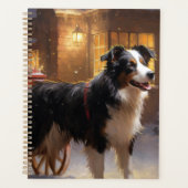 Border Collie Kerst Feestelijke Periode Planner (Voorkant)