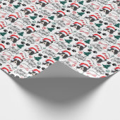 Border Collie Kerst Inpakpapier (Hoek)
