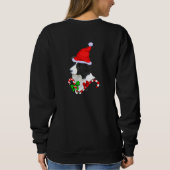 Border Collie Kerst Merry Trui (Achterkant)