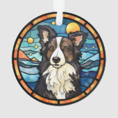 Border Collie Kerst Ornament (achterkant)