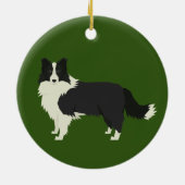 Border Collie Kerst Ornament (Achterkant)