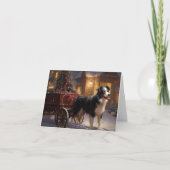 Border Collie Kerst Seizoen Kaart (Voorkant)