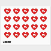 Border Collie Kerst sticker (Vel)