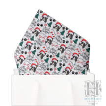 Border Collie Kerst Tissuepapier