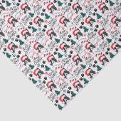 Border Collie Kerst Tissuepapier (Detail)
