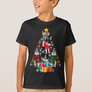 Border Collie Kerstboom Ornament Decor Dog Lo T-shirt