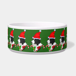 Border Collie KerstBowl Voerbakje