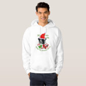 Border Collie kerstcadeaus Hoodie (Voorkant volledig)