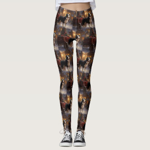 Border Collie Kerstfeest Seizoen Leggings