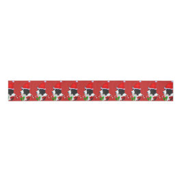Border Collie KerstMerry Grosgrain Lint