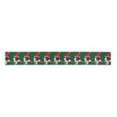 Border Collie KerstMerry Grosgrain Lint (Voorkant)