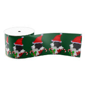 Border Collie KerstMerry Grosgrain Lint (Spoel)